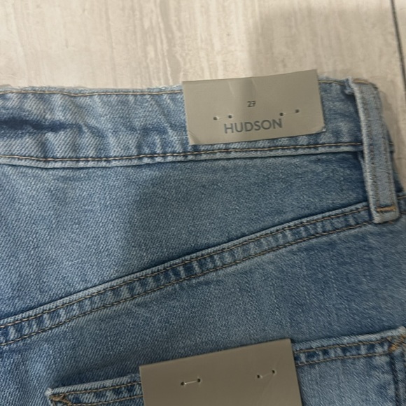 Hudson Jade High Rise Straight Loose Fit Distressed Jeans Asteroid Size 27 - Picture 10 of 12